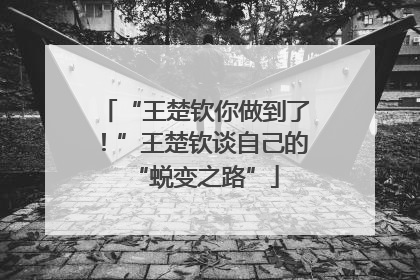 “王楚钦你做到了！”王楚钦谈自己的“蜕变之路”